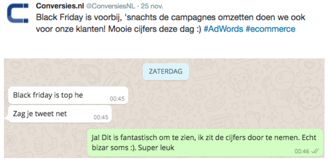 Gelukkige klanten met de AdWords ROI van Black Friday